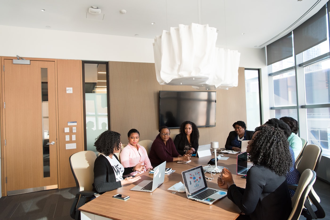 A diverse group of business professionals